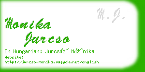 monika jurcso business card